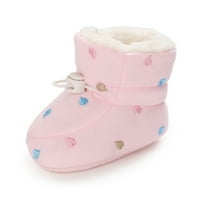 Dječja djevojka čizme novorođenčad zimske cipele s toplim flekom, neklizne čizme Prvi šetači