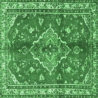 Ahgly Company Zatvoreni pravokutnik Perzijski Emerald Green Tradicionalni predio, 6 '9 '