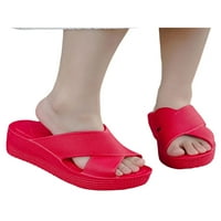Woobring Wosam klizne na plaži cipele za cipele ljetne sandale modne casual cipele hodajući papuče crvene
