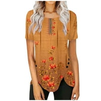 Ruhove košulje Žene Ležerne prilike ljetne vrhove Trendi Dressy Bluzes Jesen modni slatki teški posadni