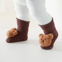 TODDLER Girl Cipele topli zimski crtani medvjed u obliku slatke meke jedinice dječje cipele