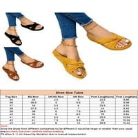 TENMI ženske ravne papuče slajdesane sandale klizne na sandale za veselje