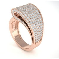 Originalni 2CTW okrugli rez dijamantski ukras za ukrašavanje desnog prstena za desnu ručnu prstenu od