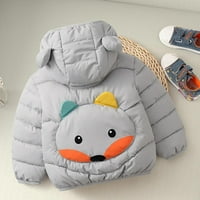 Zimska jakna za djecu za bebe dolje pamučni prolični zimski kaputi sa slatkim životinjskim tiskanim