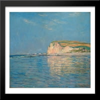 Niska plima na Pourvilleu Veliki crni drveni framed ispis umjetnost Claude Monetom