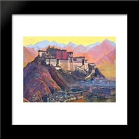Tibet Stronghold uokvirena umjetnost tiska Nicholas Roerich