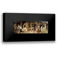 Giorgione, Giorgio crni moderni uokvireni muzej umjetnički print pod nazivom - obožavanje magiju