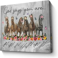 Norina Konjska zida Umjetnost Bog kaže da ste slika Norina Norina slikarski pokloni konja za djevojčice