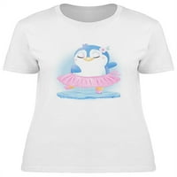 Slatka majica majica sa majicama sa pingvinom Žene -Image by Shutterstock, ženska X-velika