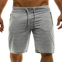 Haite Muške dno ravno-nogu Classic Fit s džepovima Kratke hlače za plažu Odlično struk sa zipper mini pantalonama
