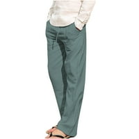 Gatrrgyp plus veličine pantalone za žene, modne muškarce i žene udobne ispisane hlače sa visokim strukom