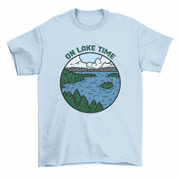 Na jezeroma The Time Majica na otvorenom ribolov kampiranje TEE muškarci žene