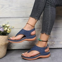 Ljetne dame Flip-Flops klinove pete Sandale Ležerne prilike Flip Flops ženske cipele