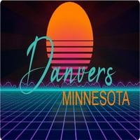 Danvers Minnesota Vinil Decal Stiker Retro Neon Dizajn