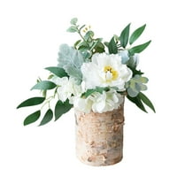 Veštački saksiji saksije za ručavanje stol za trpezarije Šumske ukrase Bijela breza cvjetna posuda za cvijeće Ukrasi