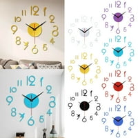 Akrilni sat Zidni sat Modern Design Okrugli stil Broj akrilnih naljepnica za zidne satove za DIY Početna DECORS