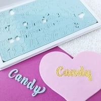 Slatki pečat AmyCakes Plastični brojevi slatkiša, simbola i velika slova i mala slova za utiskivanje kolača