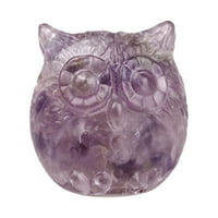 Prirodni šljunčani ručno rađeni ljepilo Owl Mali ukras