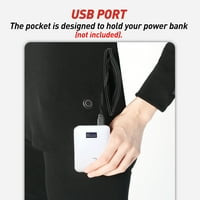 CAREVAS Grijani donji rublje za muškarce i žene zimske tople površine električne USB Grijane grijaće
