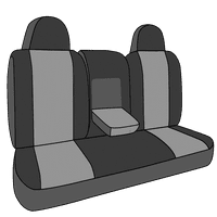 Caltrend Stražnji split nazad i čvrsti jastuk Neosupreme navlake za sjedala za - Toyota Corolla - TY562-08NN Svijetlo sivi umetnik s crnom oblogom
