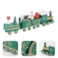 Božićna četverostruka kolica Oblik vlaka ukrasi crtani dekoracija radne površine