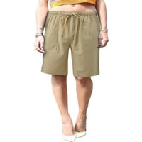 Colisha Dame Mini Pant Bermuda Summer Beach Hotsas Povratni elastični struk Kratke hlače za vruće hlače