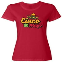 Inktastic Cinco de Mayo sa Sombreronom ženskom majicom