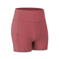 Tawop joga hlače joga hlače s džepovima za žene ružičaste hlače ženske sportske hlače visoke struk joga