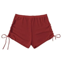 Ženske ljetne modne kratke hlače od plaže Hlače od punog kupaca crvena l