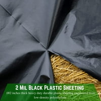 Farm plastična opskrba - crna plastična ploča - mil - - crna plastična tarpa, polietilen pare barijera