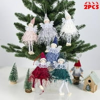 Božićna anđela lutka Xmas Drvo viseći ukrase vuna za kućni dekor