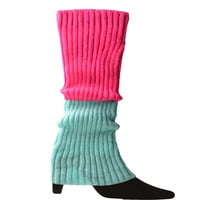 Wybzd Par ženske pletene noge zagrijavaju zimske tople dugih čarapa za čišćenje za zabavu