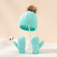Šeširi za žene Toddler baby pletene rukavice zimske tople kape sa rukama za krug petlje Fragarn