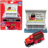 Diecast Ford Boce kamion crvena Coca-Cola s vanjskim bilbordom Coca-Cola Model skala klasičnih metalnih djela