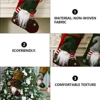 Božićne ukrasne čarape bomboni poklon torbica starije uzorak čarape