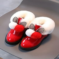 Fangasis Girls Modne snježne cipele Okrugle noge Ležerne prilike za zimske čizme Vanjski neklizajući