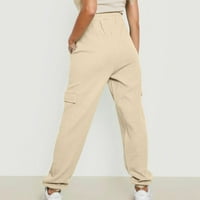 Ženske hlače Lagane dressy Boho Lounge hlače pantalone jogging hlače Duks džep džep elastični savjeti