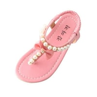 Lovskoo TODDLER Girls Cipele 1- godina Theng sandale Sandale Dojenčad ljeto Djeca Baby Bowknot Pearl