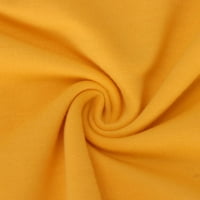 Ženska mini haljina s dugim rukavima karodona s ramenom sa ramenom plus veličina haljina odmora žuta veličina 2xl