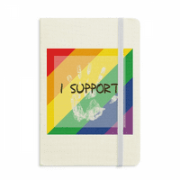Rainbow zastava I Podržavam bilježnicu Službeni tkanini Tvrdo pokriće klasični dnevnik časopisa