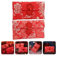 Hemoton kineski stil vjenčanje crveni paket Chic Nova godina vezena crvena koverta