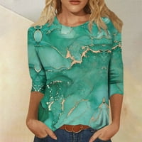 Strugten majice za žene Slatke grafičke tenske bluze casual plus veličina Osnovni vrhovi Pulover Ženski