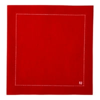 Napluxe kvadrat crveni pamučni koktel salveta - organski, jednokratni - 1 2 1 2 - broj prebrojavanja