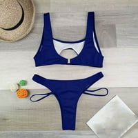 Kupaći komisioni za mršavljenje za žene kupaći kostimi MI & MECT odvaja Halter Beach Light Blue M