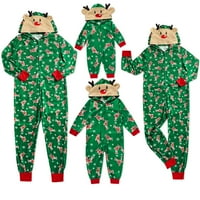 Viworld Božićna porodica pidžama su setovi muškarci ženske djece dječje pulover s kapuljačom za spavanje