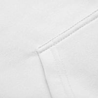 Ljetna ušteda za uklanjanje žena labav dugi rukav duks dukserica s kapuljačom dukserice bluza bijela