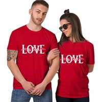 Majice za žene koje odgovaraju majicama za parove Ženska bluza Valentinovo za Valentinovo Crta kratkih