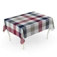 PLAJNI TRINSKI Uzorak crveno plava siva i bijela boja Provjerite tartan apstraktni karirani CL stolnjak stol za stol za stol za stol