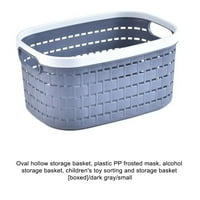 Geweyeeli uštede prostor s višebojnim spremnikom od plastike Organizacija plastike za prašinu Organizator za skladištenje tamno siva S