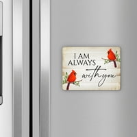 LifeSong Milestones kardinalni hladnjak magneti sa inspirativnim stihom, bijeli